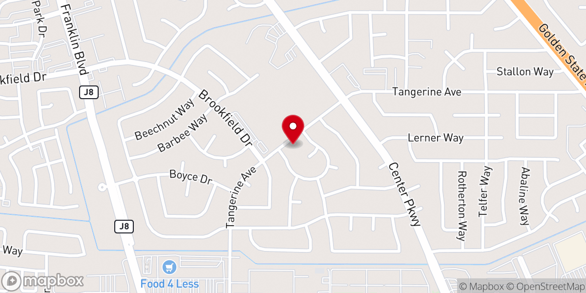 Map showing location of Grace Temple Christian Center