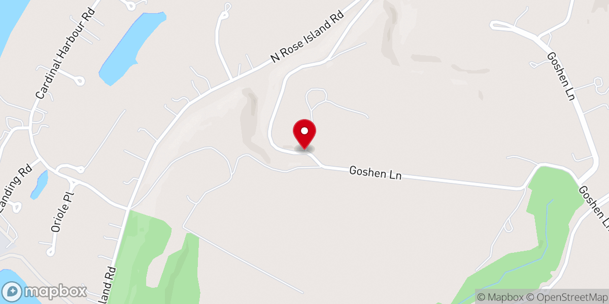 Map showing location of Goshen Crest Farm