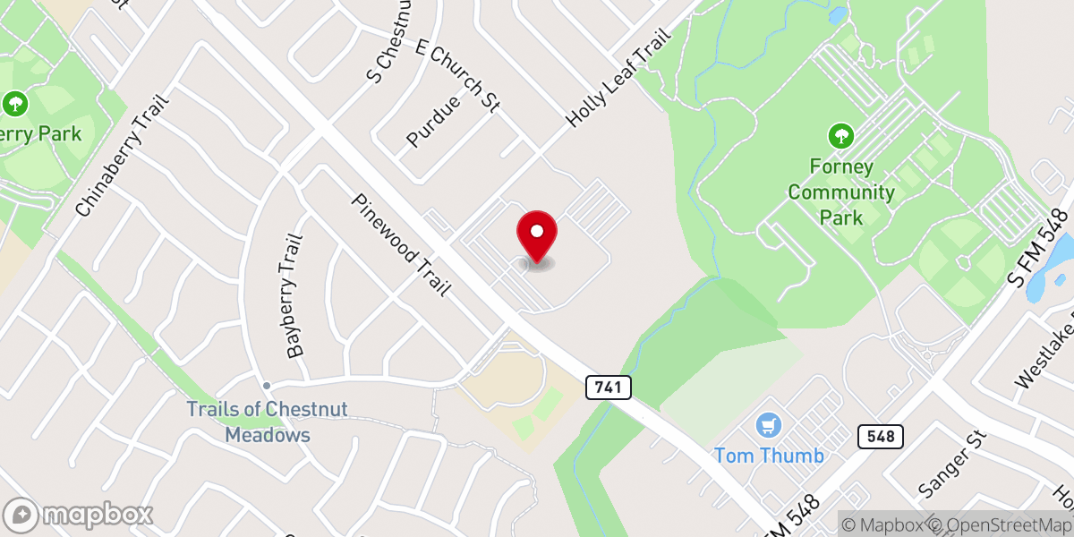 Map showing location of FBCF Campus Safety