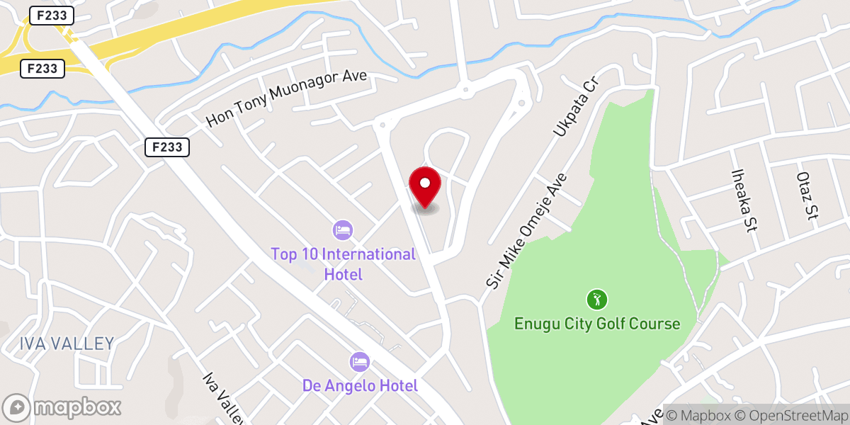 Map showing location of The Redeeemed Christian Church Of God