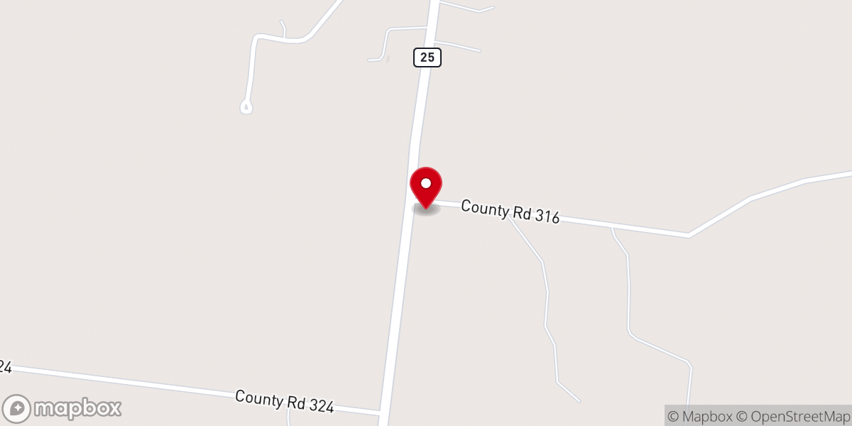 Map showing location of Mercy Hill Church