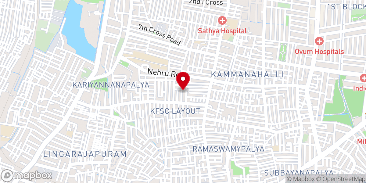 Map showing location of St James CSI Malayalam Church