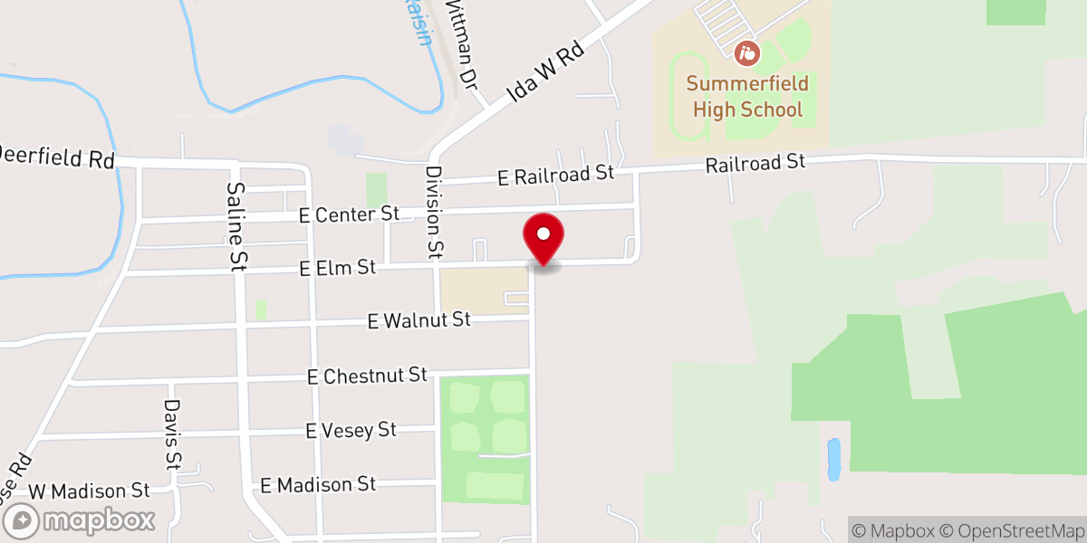 Map showing location of Lower Light Church