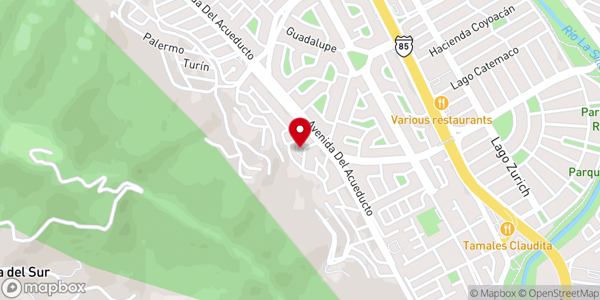 Map showing location of Parroquia Jesús El Buen Pastor