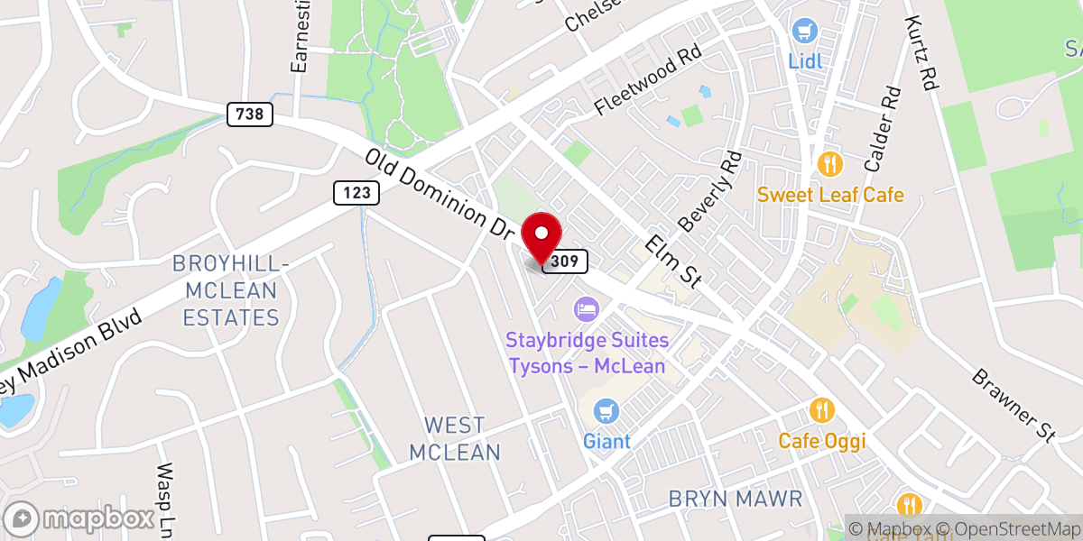 Map showing location of Goran Maric Realtor, Falls Church, Virginia