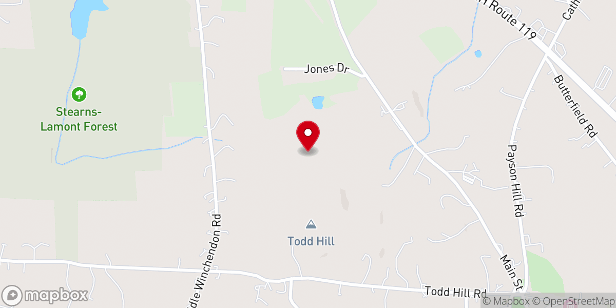 Map showing location of Monadnock Full Gospel Church Inc