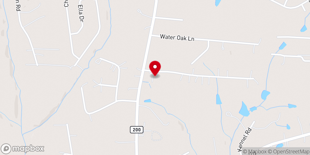 Map showing location of Berea Baptist Church