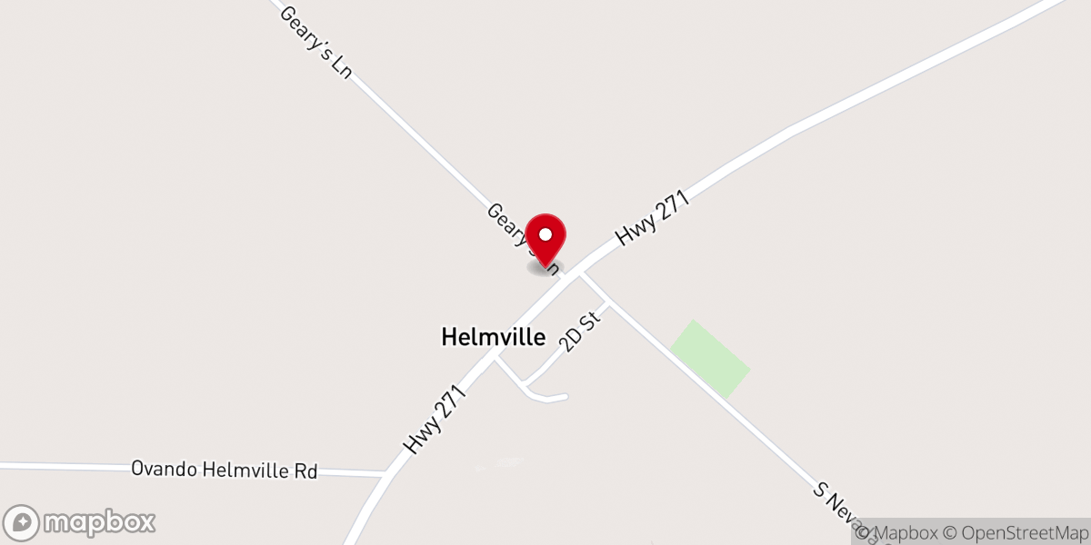 Map showing location of Helmville St Thomas Church