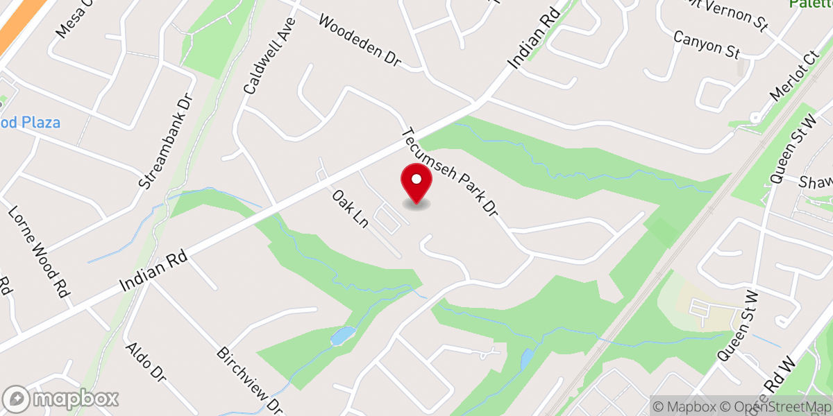 Map showing location of St. Stephen's on the Hill United Church