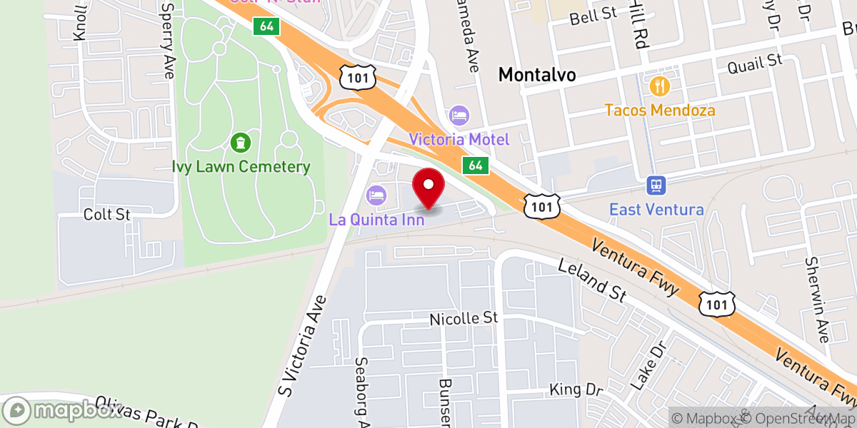 Map showing location of Ventura, CA 93005