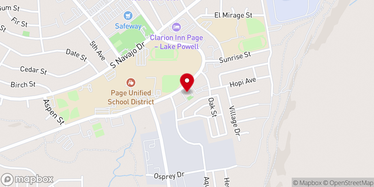 Map showing location of Shepherd of the Desert Lutheran Church