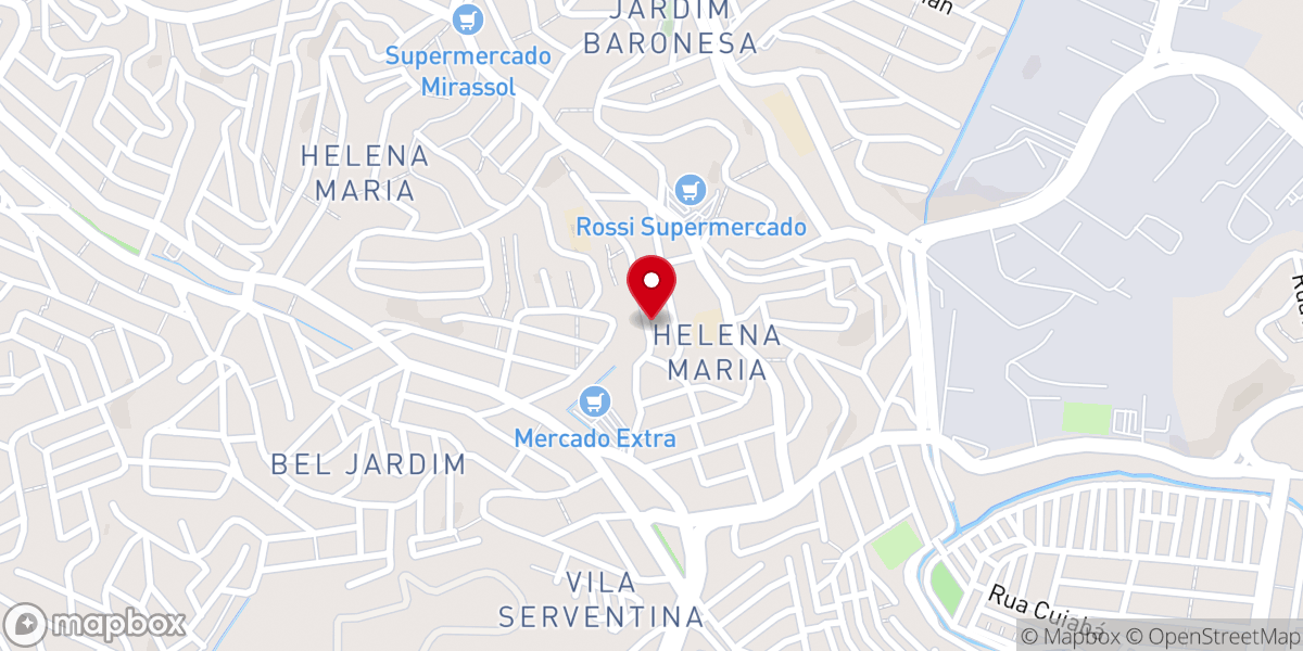Map showing location of Terceira Igreja Batista de Osasco
