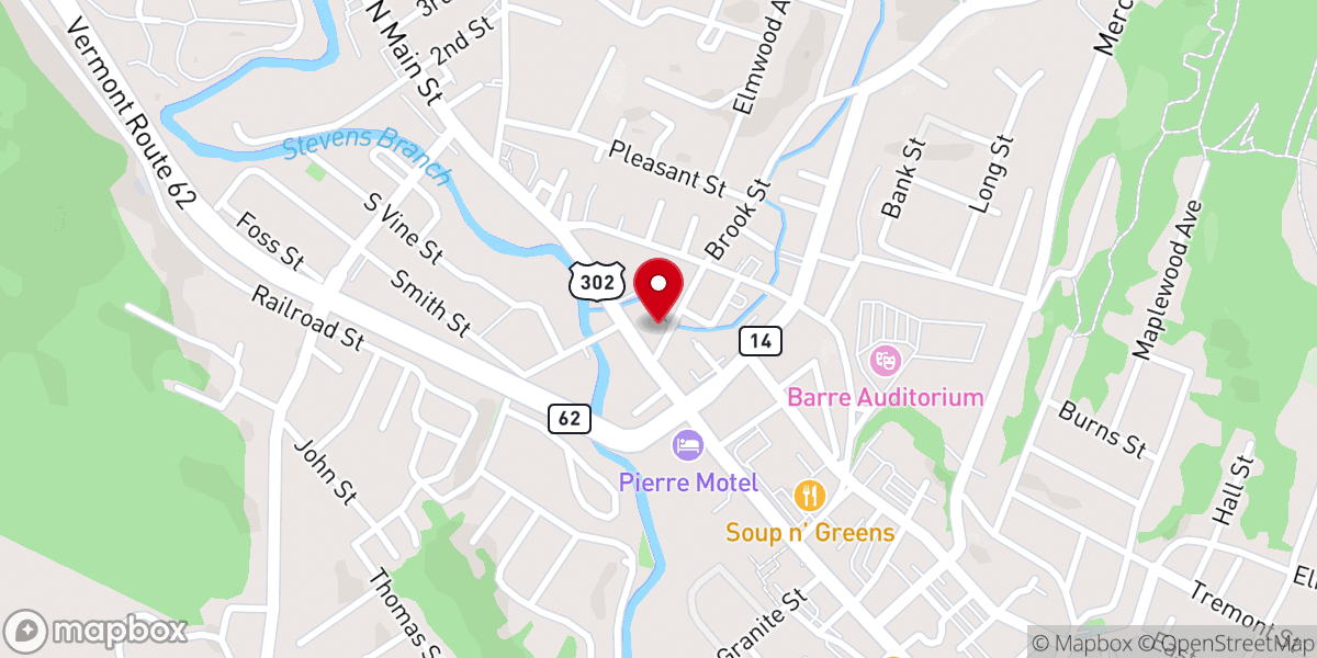 Map showing location of Italian Baptist Church