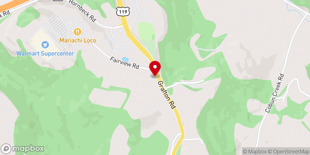 Map showing location of Fairview United Methodist Church