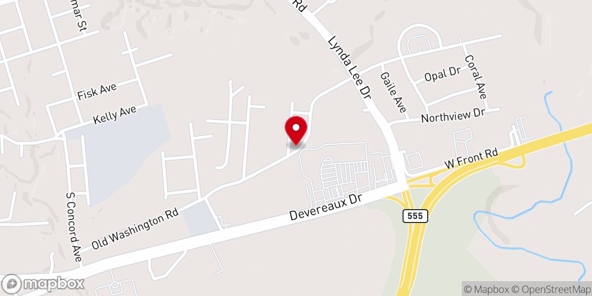 Map showing location of Mt Zion Baptist Church