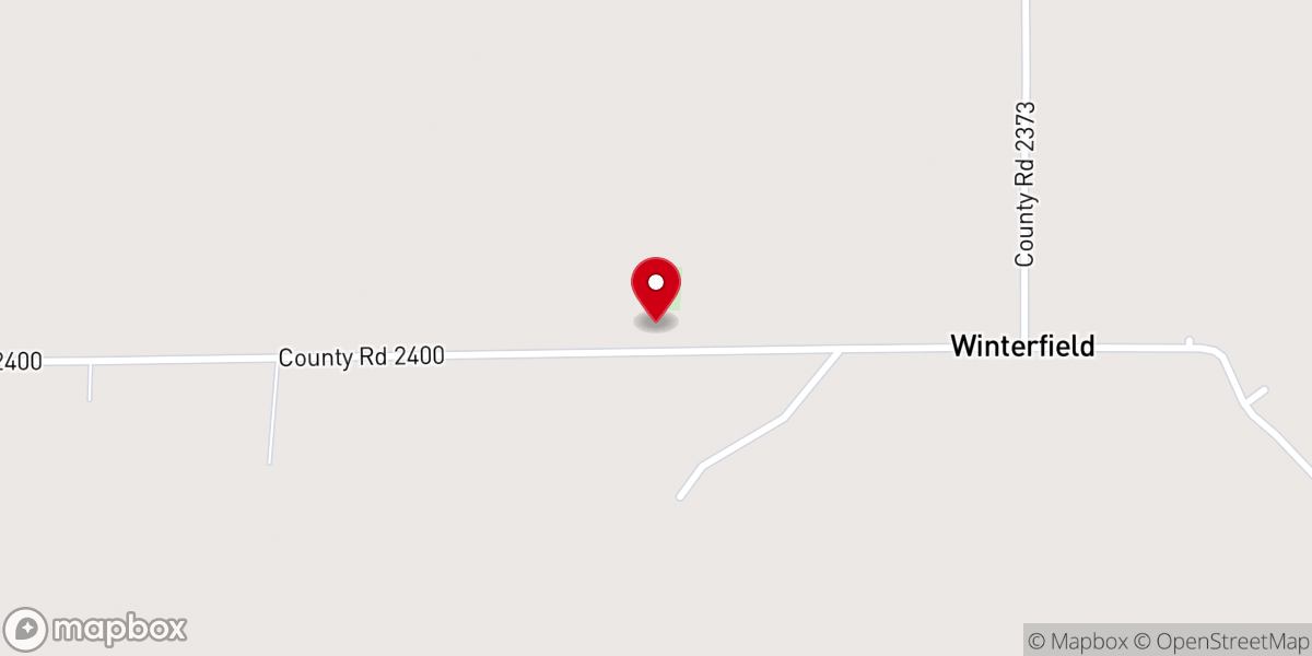 Map showing location of Winterfield Baptist Church