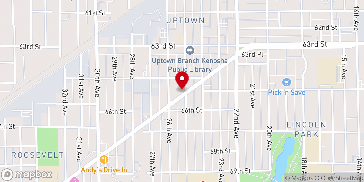 Map showing location of Gospel Chapel