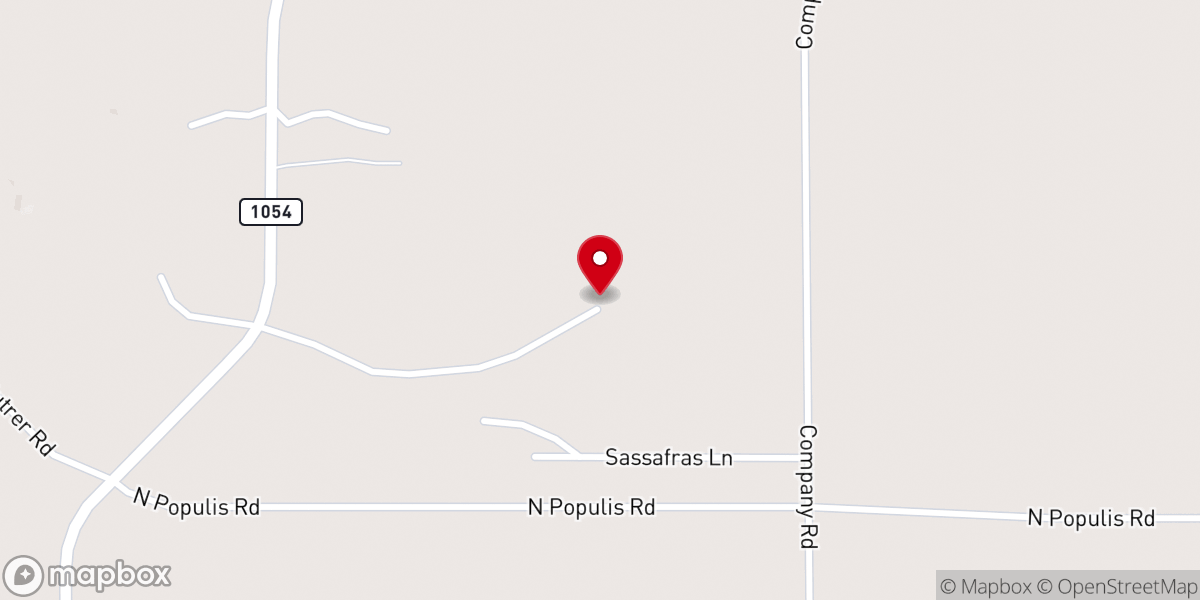 Map showing location of Union Baptist Church