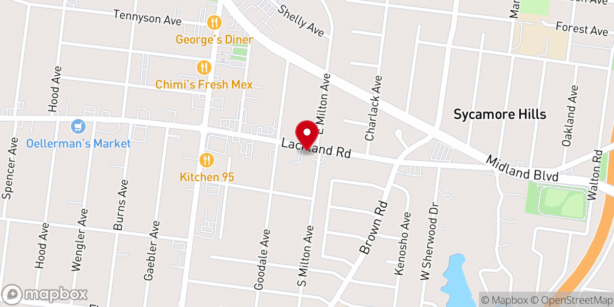 Map showing location of Open Door Baptist Church