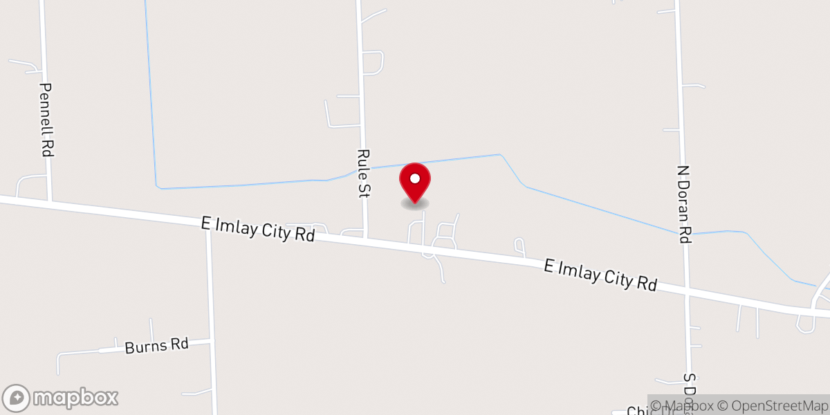 Map showing location of Cornerstone Baptist Church