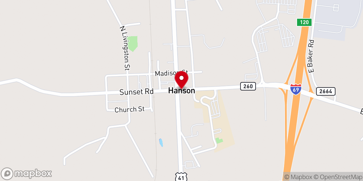 Map showing location of Providence R Parsonage