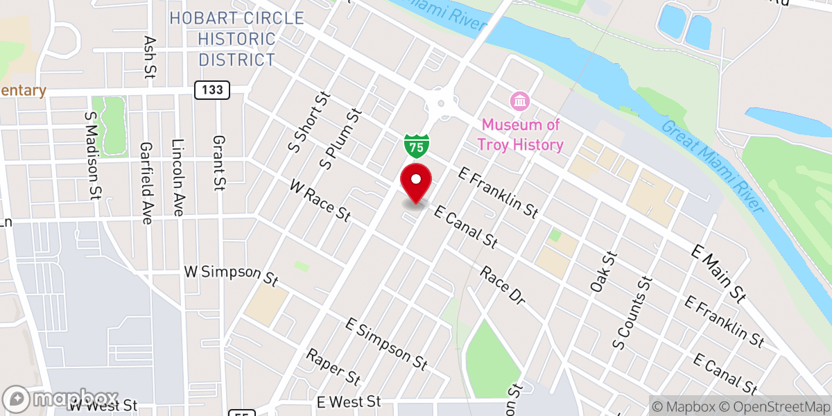 Map showing location of Kingdom Church Troy