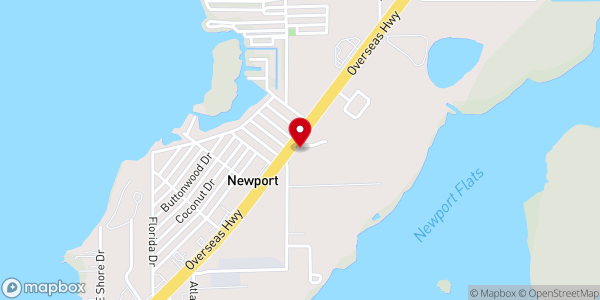 Map showing location of Church of Christ At Key Largo