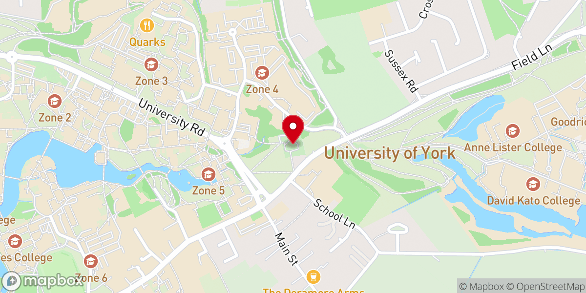 Map showing location of Heslington Church