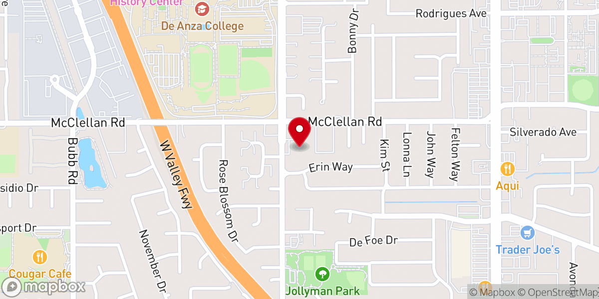 Map showing location of St Jude's Episcopal Church
