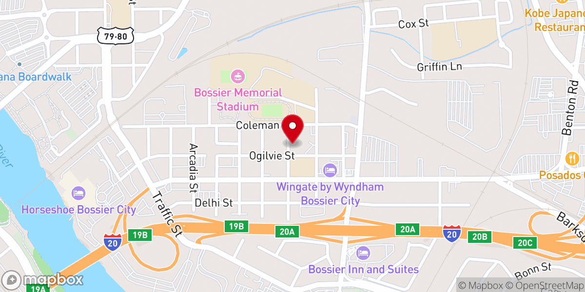 Map showing location of Fruit of the Spirit Church