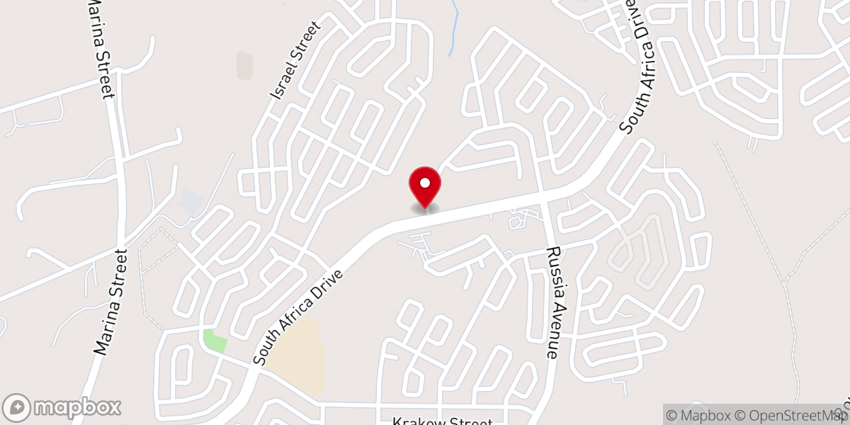 Map showing location of Apostolic Faith Mission in South Africa ( Cosmo City )
