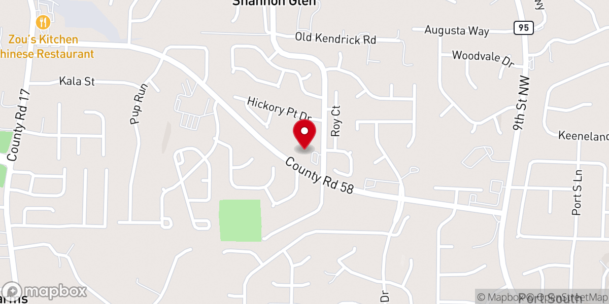 Map showing location of Gospel Light Baptist Church & Academy
