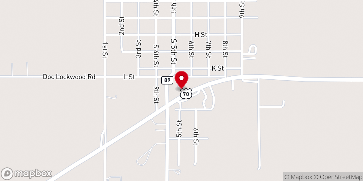 Map showing location of clothes closet