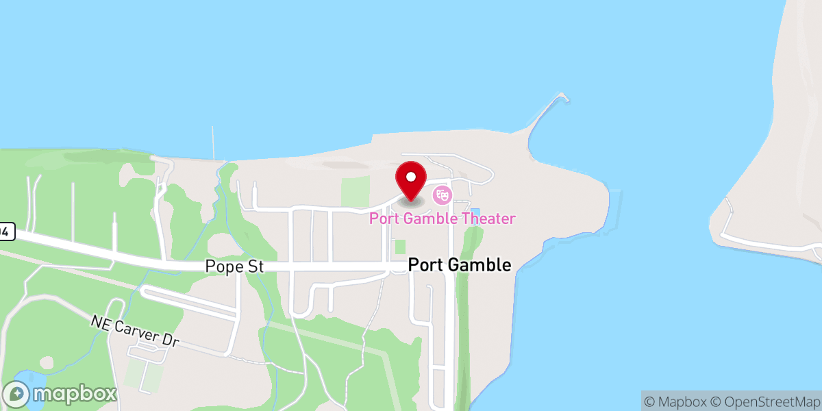 Map showing location of Port Gamble Wedding & Events
