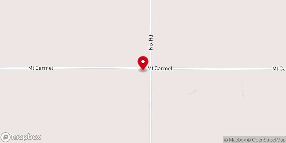 Map showing location of Mount Carmel Baptist Church