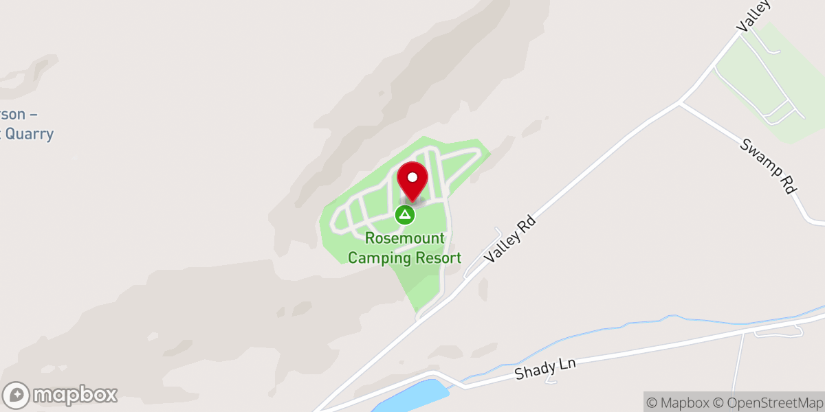 Map showing location of Rosemount Campground