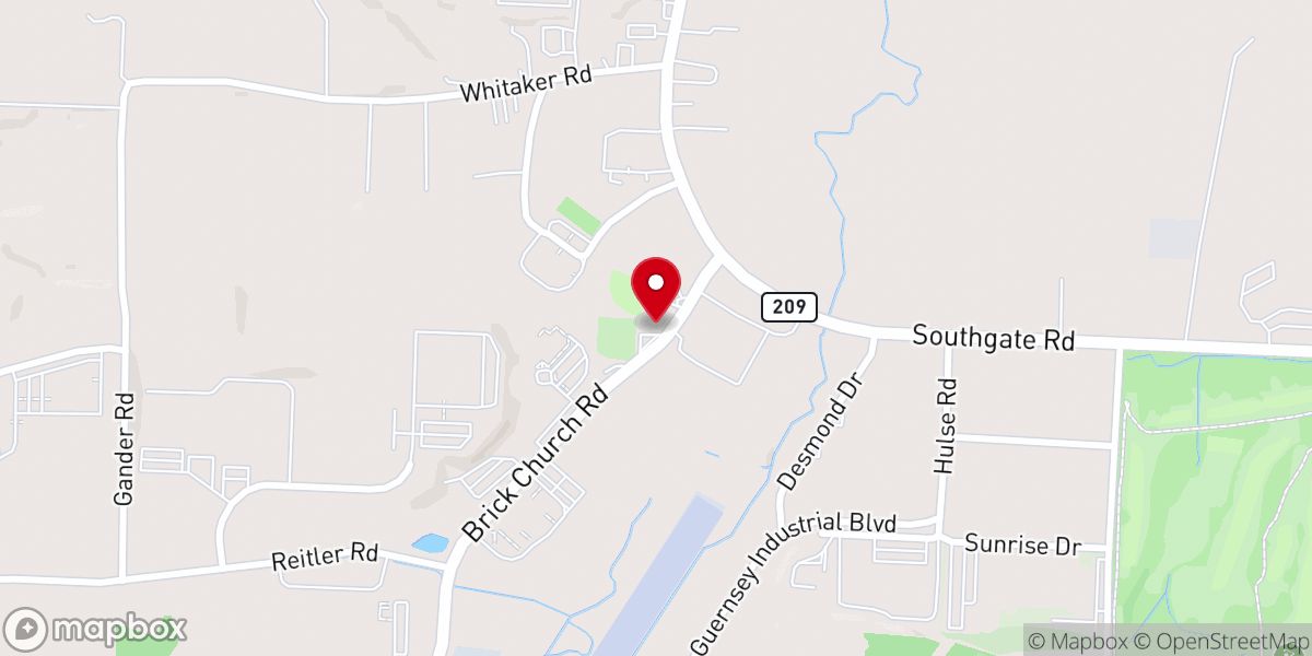 Map showing location of Old cambridge baptist church
