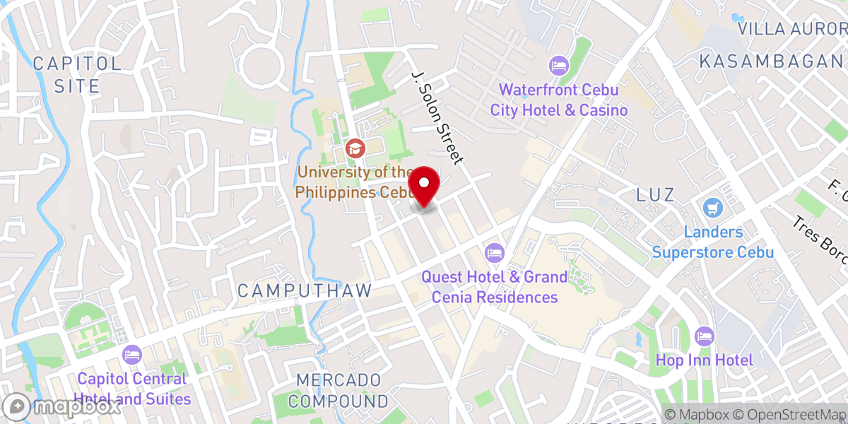 Map showing location of The Living Christian Church