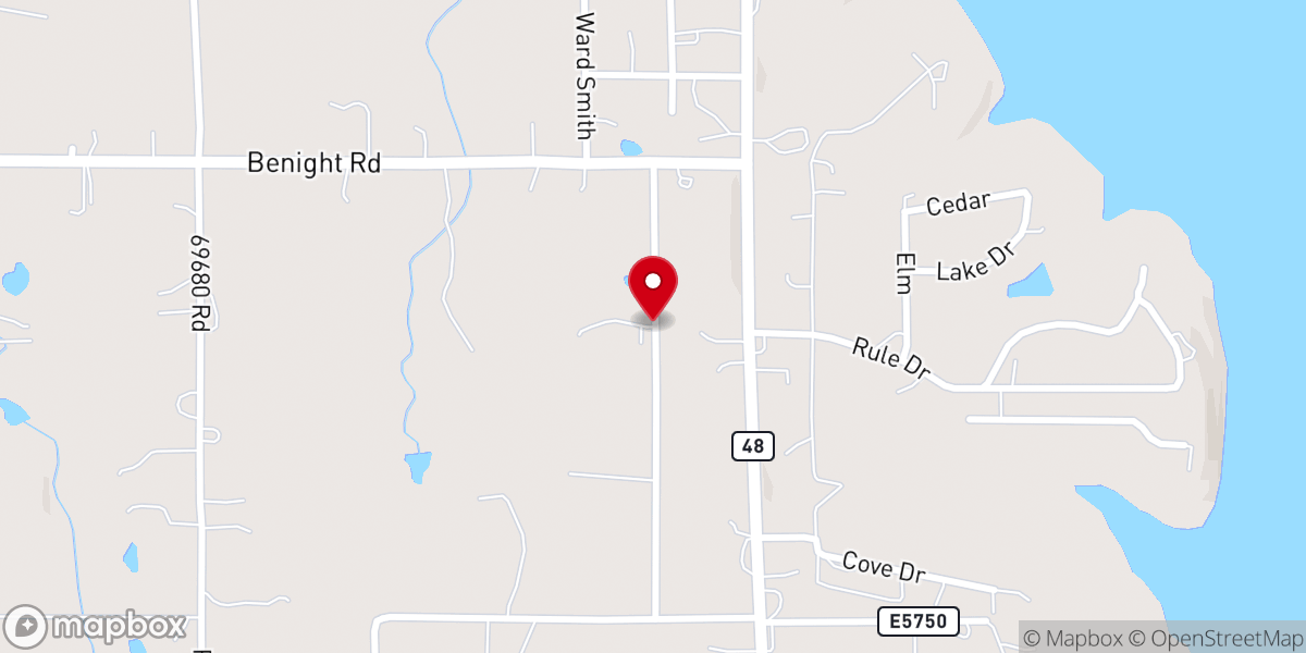 Map showing location of T-Rise Ranch