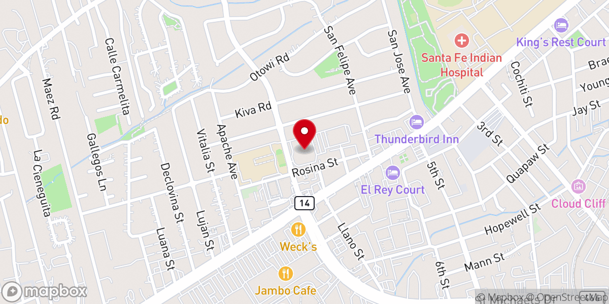 Map showing location of Saint John the Baptist Catholic Church