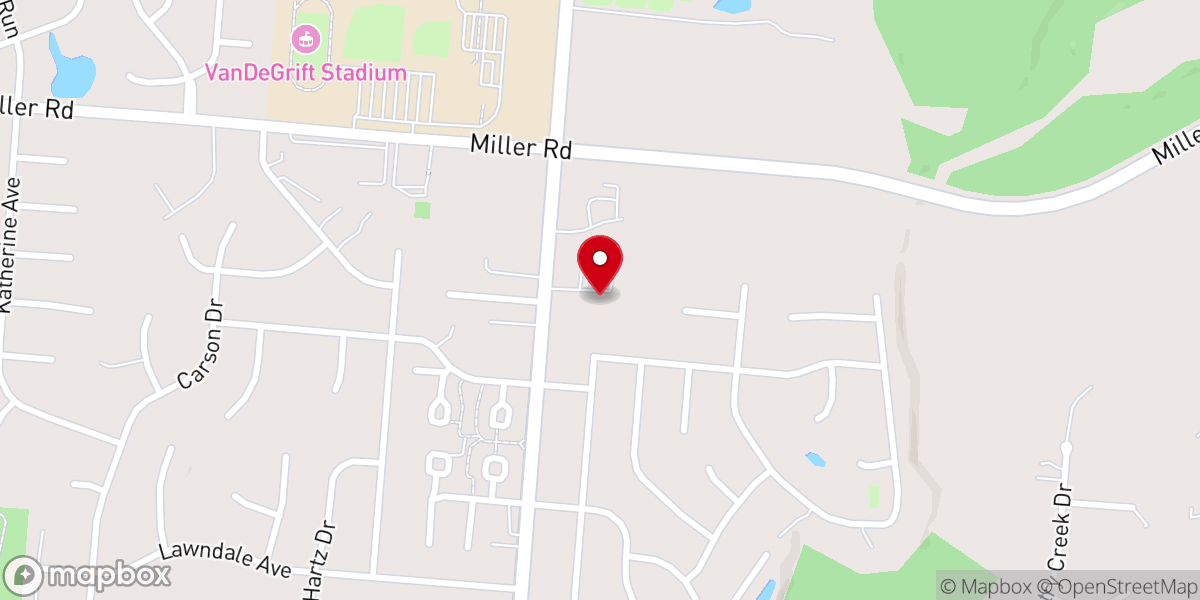 Map showing location of Resurrection Lutheran Church
