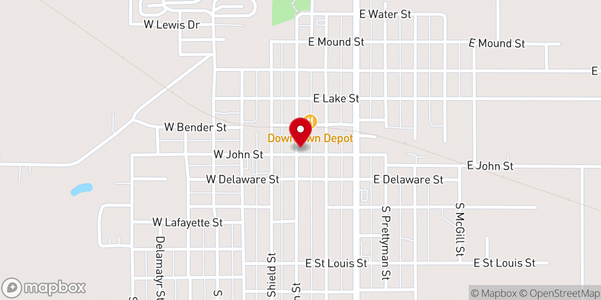 Map showing location of Braman & Son Memorial Chapel