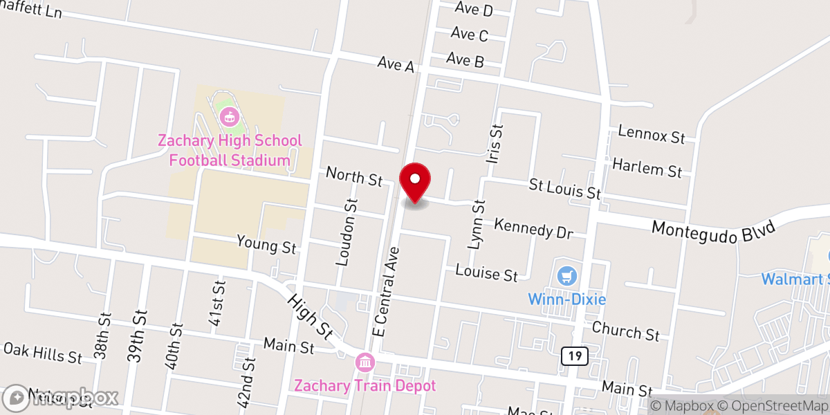 Map showing location of Restore Life Church