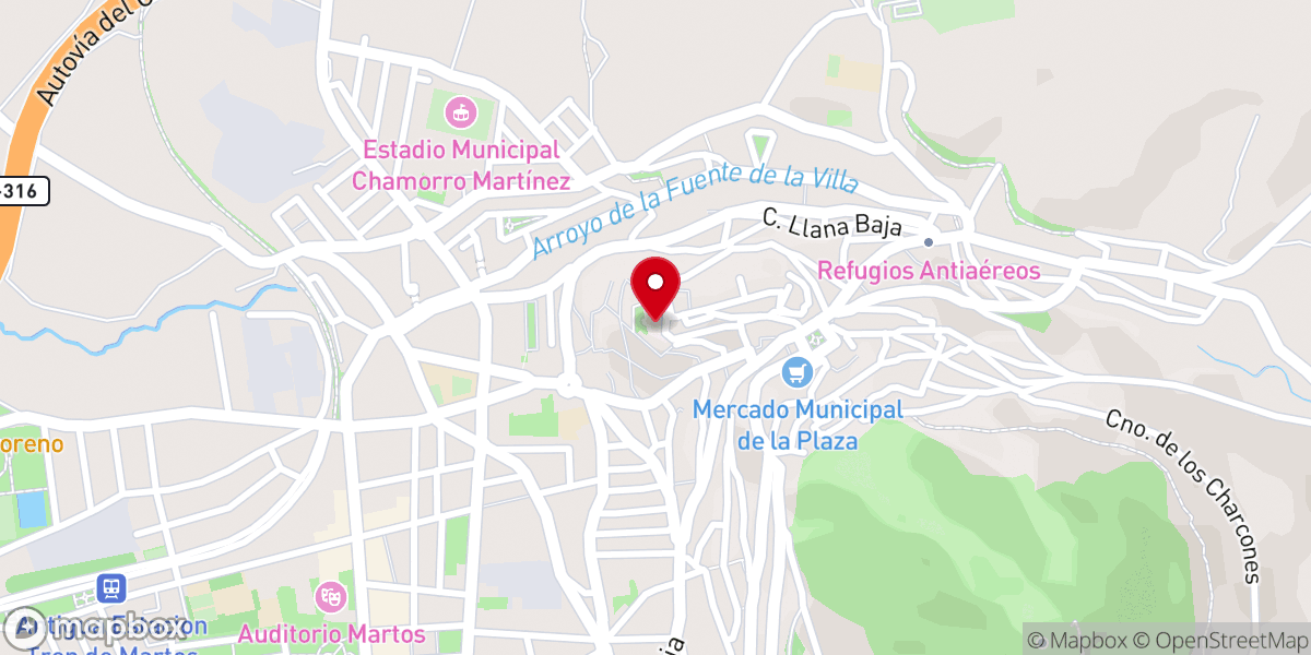Map showing location of Santuario y Torre-Campanario de Santa María de la Villa