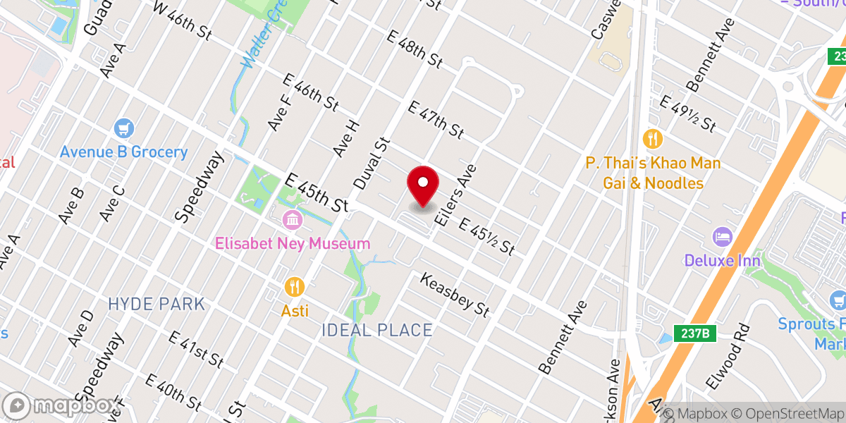 Map showing location of Hyde Park Christian Church
