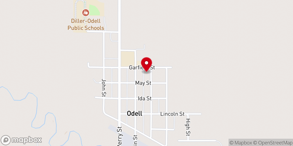 Map showing location of Our Savior Lutheran Church