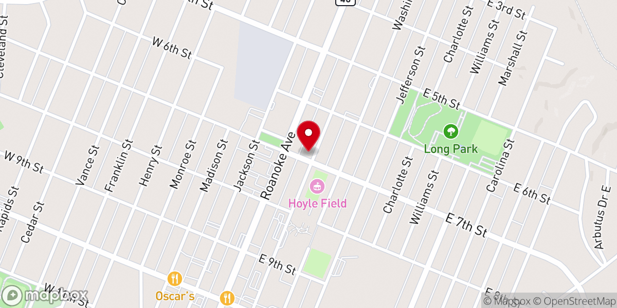 Map showing location of All Saints’ Parish Office
