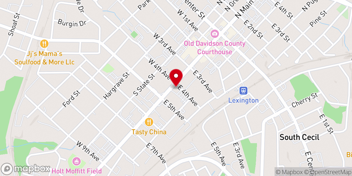 Map showing location of The Timberlake Chapel