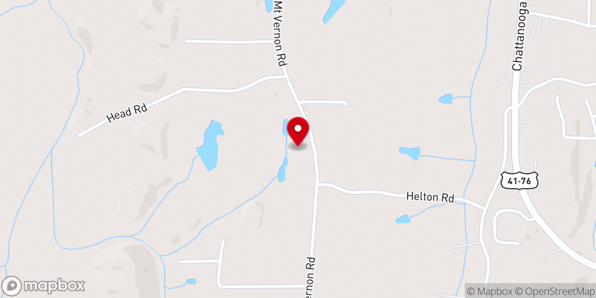 Map showing location of Mount Vernon Church