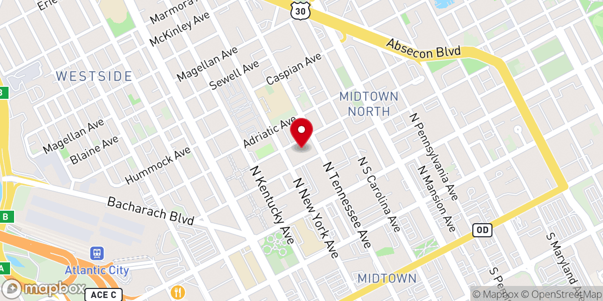 Map showing location of Ray of Hope Family Worship Center